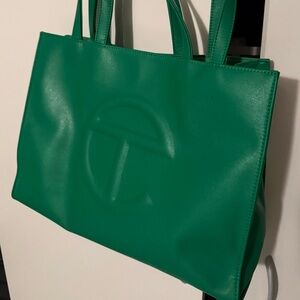 Telfar Green Medium Shopping Bag